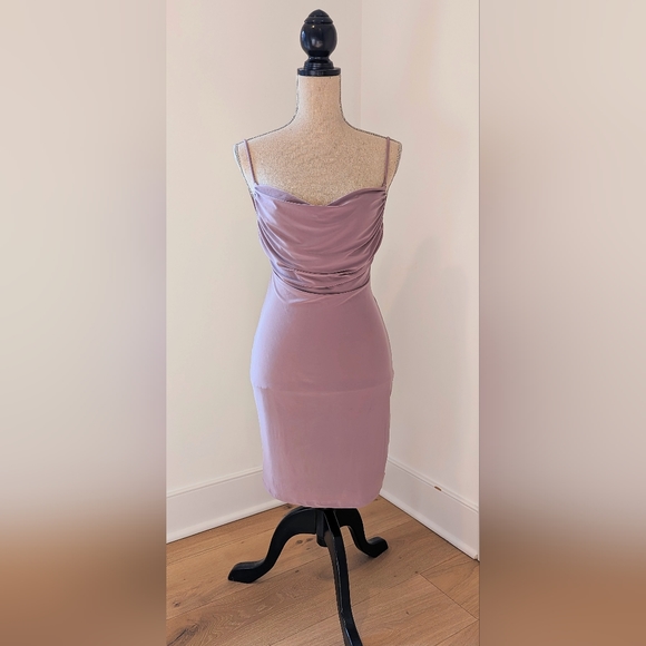 Strappy Scoop Neck Cami Mini Dress, 21 Saints, Size M, Lilac Mauve - Picture 1 of 11